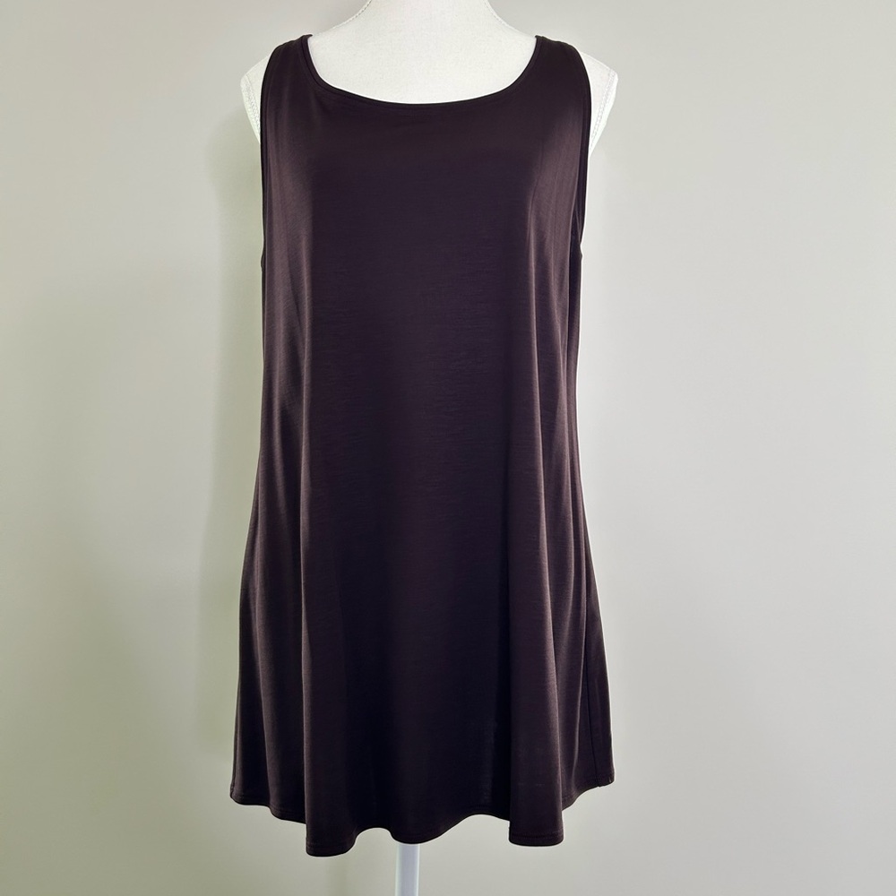 Eileen Fisher Chocolate sleeveless dress